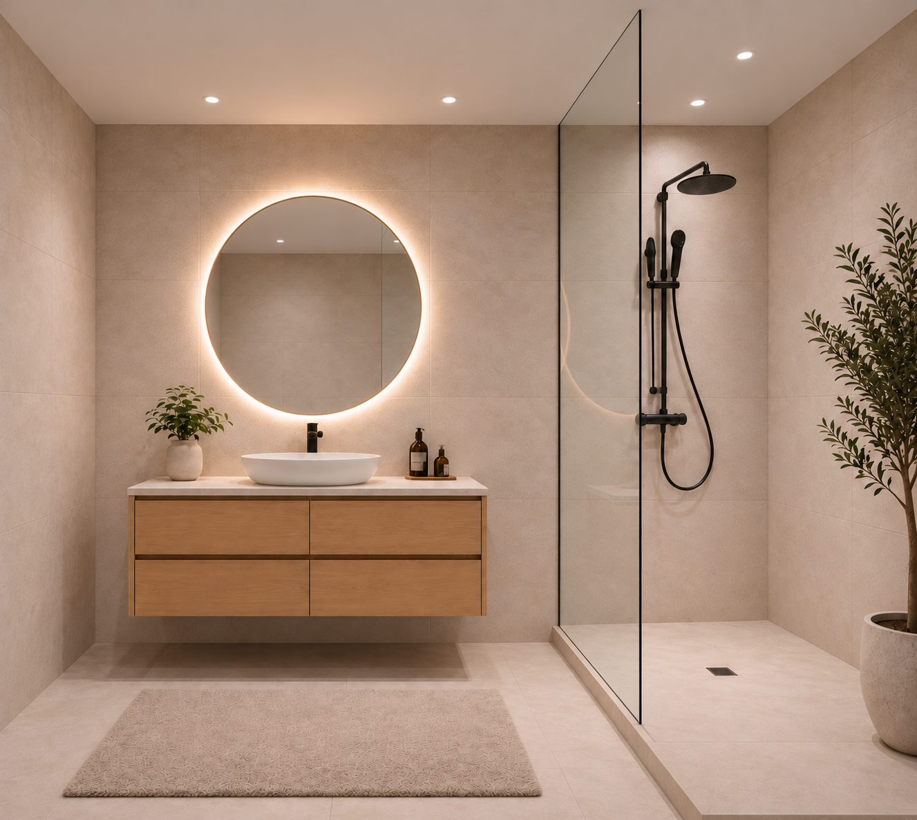 Baño en estilo Nature