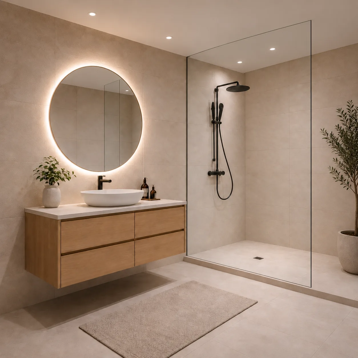 Detalle del baño Nature